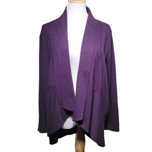 Lucy Athletic Yoga Purple Cocoon Cardigan Womens Small
